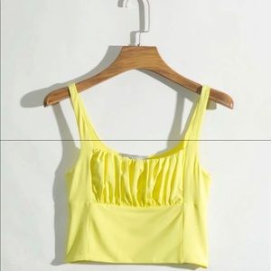 YesStyle: Ruched Cropped Camisole Top